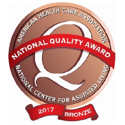 AHCA national Quality Award for 2017