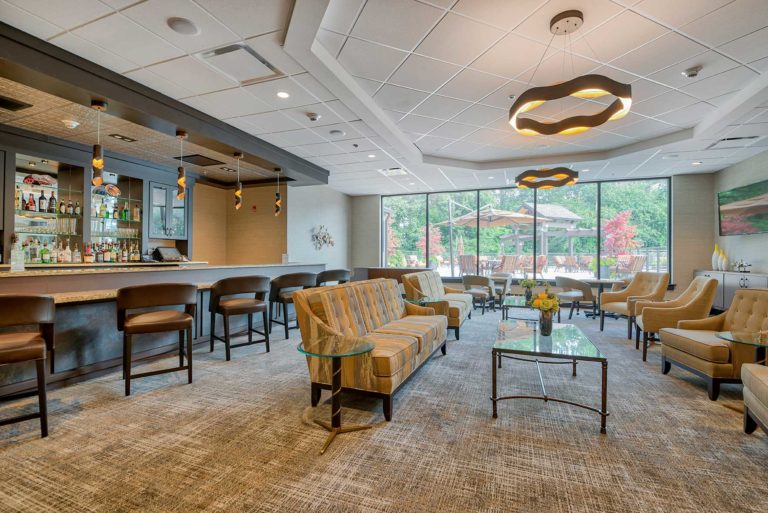 Bucks County Independent Senior Living Clubhouse sitting area