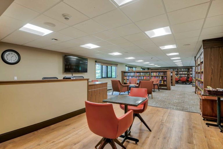 Bucks County Independent Senior Living Clubhouse Library