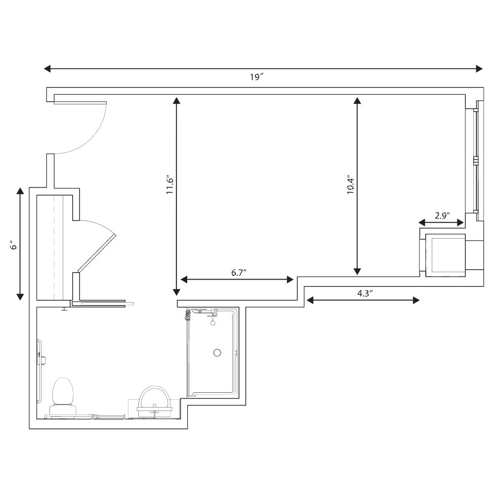 Floor Plan - Studio Deluxe